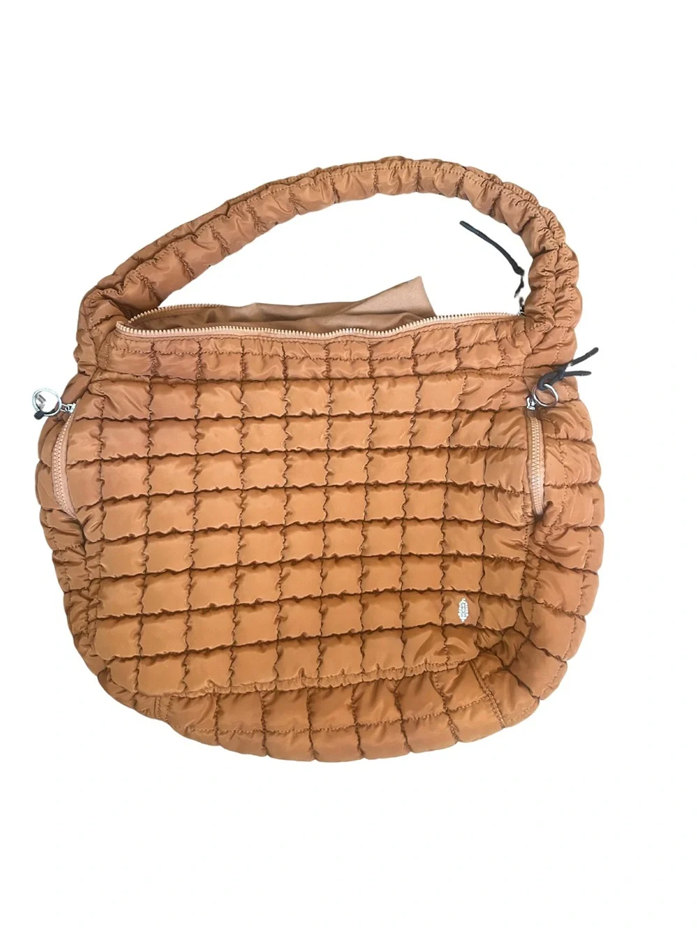 FP Movement by Free People Quilted Shoulder Tote in Burnt Orange